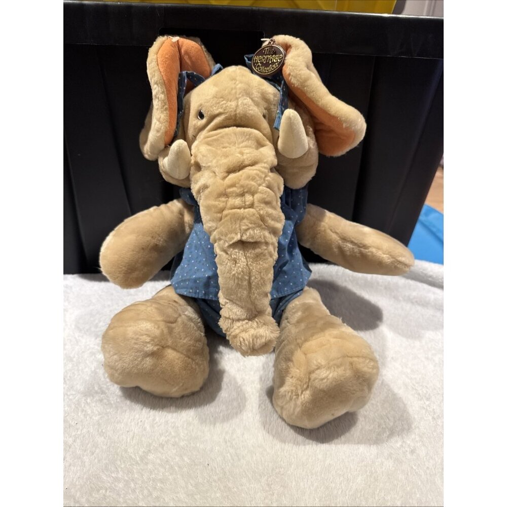 Wrinkles Elephant Trunkit 17" Plush Stuffed Toy Puppet Ganz Heritage Rare 1985